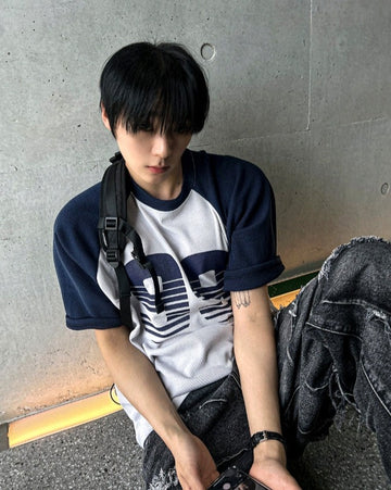 24SS 99 Raglan short sleeve knit